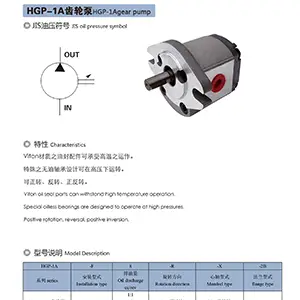 HGP系列: 高压齿轮泵