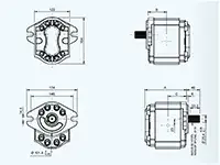 法兰及轴可用类型: FSAEB AT15