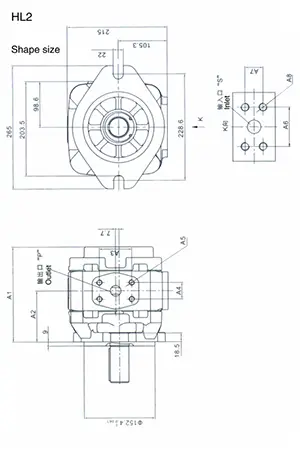 HL2 内啮合齿轮单泵 