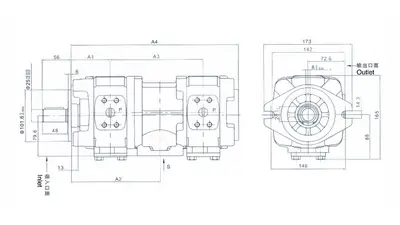 HL11 内啮合齿轮双联泵
