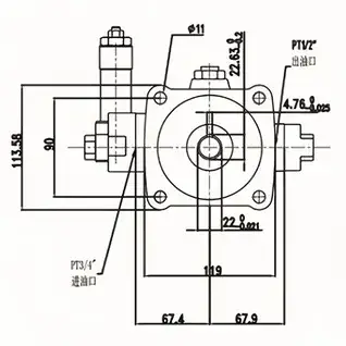 中压可变容量叶片油泵