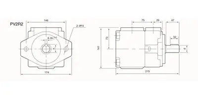 高压固定容量叶片油泵