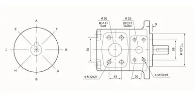 高压固定容量叶片油泵