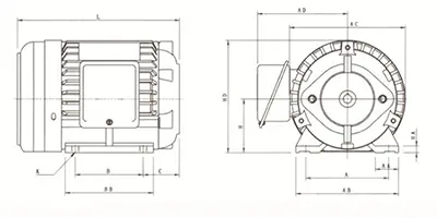 卧式油压专用电机 HSW 图1